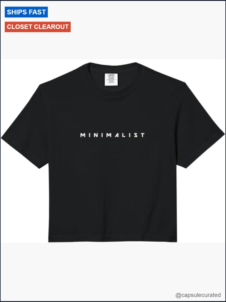 Boxy Crop Tee Soft-Washed Cotton Heavyweight Lived-In Feel
